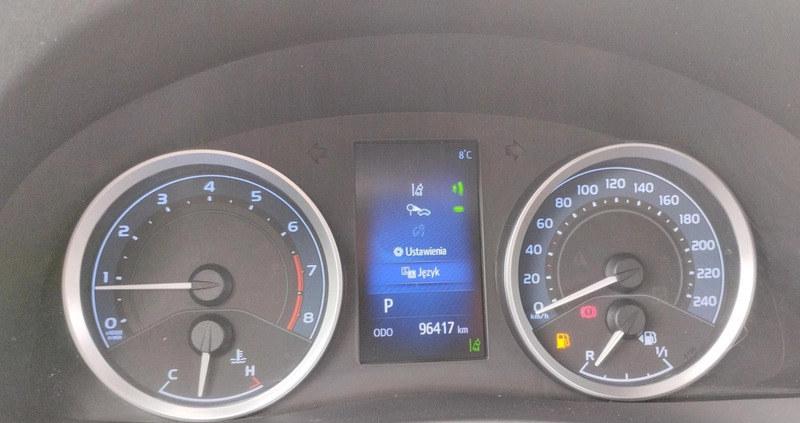 Toyota Corolla cena 67900 przebieg: 96429, rok produkcji 2018 z Przecław małe 301